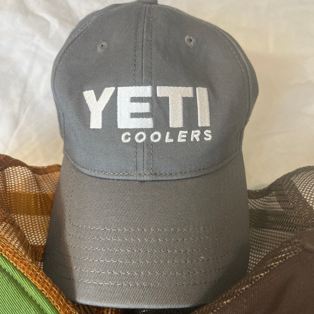 Yeti Baseball Hat Gray‎ Adjustable Yeti Coolers